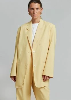 The Frankie Shop Pernille Boy Blazer - Banana CLOTHING