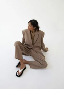 The Frankie Shop CLOTHING Pernille Boy Blazer - Brown