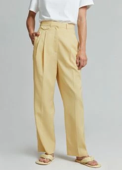 The Frankie Shop CLOTHING Pernille Boy Pants - Banana
