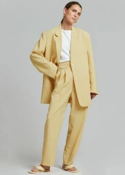 The Frankie Shop CLOTHING Pernille Boy Pants - Banana