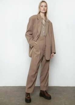 The Frankie Shop CLOTHING Pernille Boy Pants - Brown