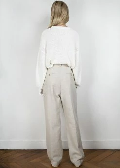 Outlet π The Frankie Shop Pace Pleated Linen Blend Pants - Sand β¨ 14 The Frankie Shop Pace Pleated Linen Blend Pants - Sand