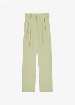 The Frankie Shop CLOTHING Port Pleated Pants - Sage