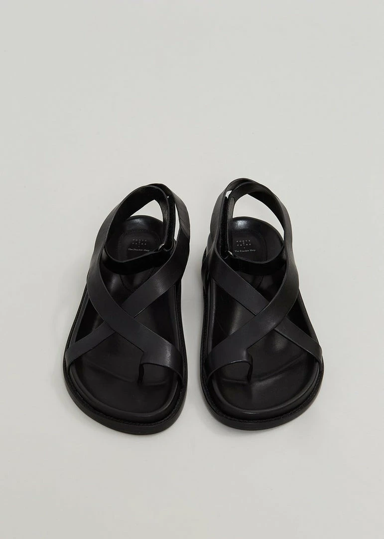 Flash Sale ๐ Porte & Paire X TFS Cross ๐ฉด Sandal - Black ๐ SHOES ๐ 6 Porte & Paire X TFS Cross Sandal - Black SHOES