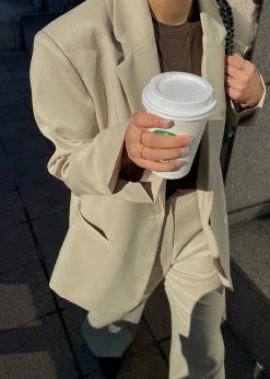 New π Ouppt CLOTHING Powana Blazer - Beige π 27 Ouppt CLOTHING Powana Blazer - Beige