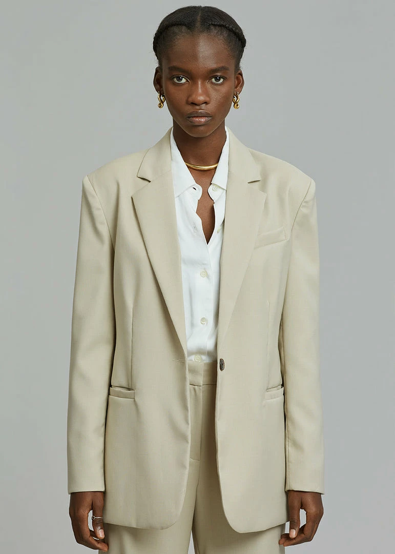 New π Ouppt CLOTHING Powana Blazer - Beige π 10 Ouppt CLOTHING Powana Blazer - Beige