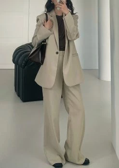 New π Ouppt CLOTHING Powana Blazer - Beige π 19 Ouppt CLOTHING Powana Blazer - Beige