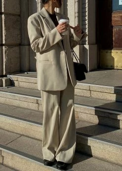 New π Ouppt CLOTHING Powana Blazer - Beige π 29 Ouppt CLOTHING Powana Blazer - Beige