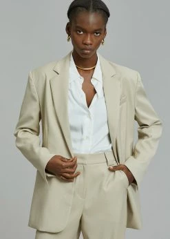 New π Ouppt CLOTHING Powana Blazer - Beige π 28 Ouppt CLOTHING Powana Blazer - Beige