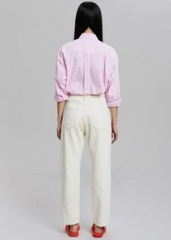The Frankie Shop Prima Shirt - Pink Stripe CLOTHING