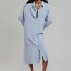 Agit Rama Shirt Dress - Blue Stripe