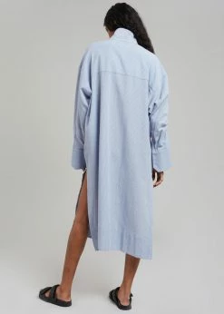 Agit Rama Shirt Dress - Blue Stripe