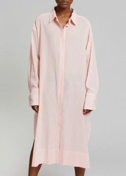 Agit Rama Shirt Dress - Pink Stripe CLOTHING