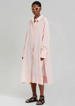 Agit Rama Shirt Dress - Pink Stripe CLOTHING