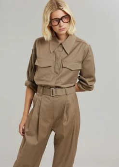The Frankie Shop Ramson Shirt - Taupe