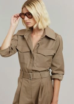 The Frankie Shop Ramson Shirt - Taupe