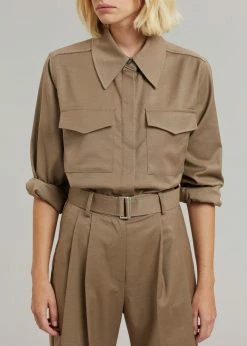 The Frankie Shop Ramson Shirt - Taupe