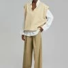 The Frankie Shop Ren Pleated Pants - Sand