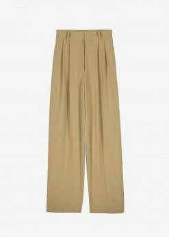 The Frankie Shop Ren Pleated Pants - Sand