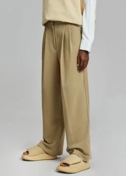 The Frankie Shop Ren Pleated Pants - Sand