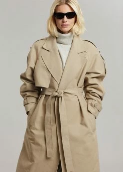 Blossom CLOTHING Rhodes Trench Coat - Natural