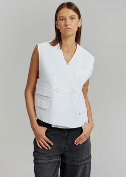 Le PPL CLOTHING Riah Vest - White