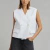 Le PPL CLOTHING Riah Vest - White