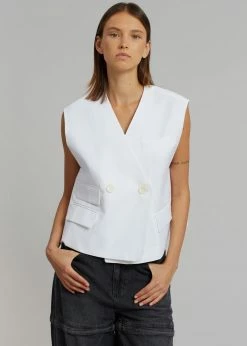 Le PPL CLOTHING Riah Vest - White