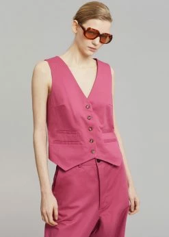 Rika Studios Fay Vest - Dusty Strawberry