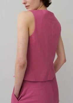 Rika Studios Fay Vest - Dusty Strawberry