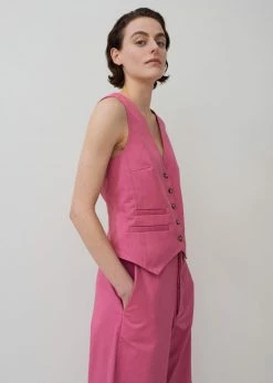 Rika Studios Fay Vest - Dusty Strawberry