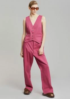 Rika Studios Fay Vest - Dusty Strawberry