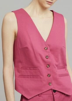 Rika Studios Fay Vest - Dusty Strawberry