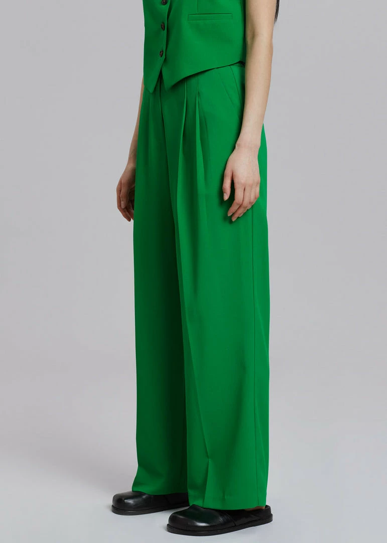 Cheap π The Frankie Shop CLOTHING Rina Trousers - Kelly Green βοΈ 2 The Frankie Shop CLOTHING Rina Trousers - Kelly Green