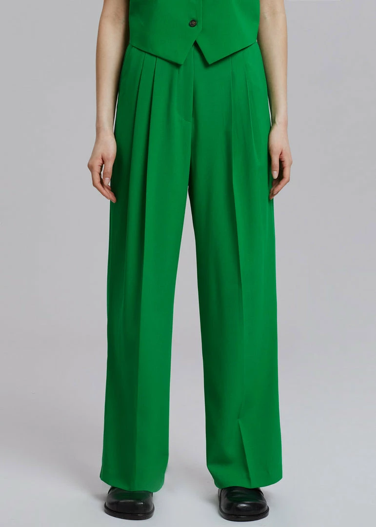 Cheap π The Frankie Shop CLOTHING Rina Trousers - Kelly Green βοΈ 6 The Frankie Shop CLOTHING Rina Trousers - Kelly Green