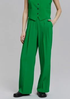 Cheap π The Frankie Shop CLOTHING Rina Trousers - Kelly Green βοΈ 11 The Frankie Shop CLOTHING Rina Trousers - Kelly Green