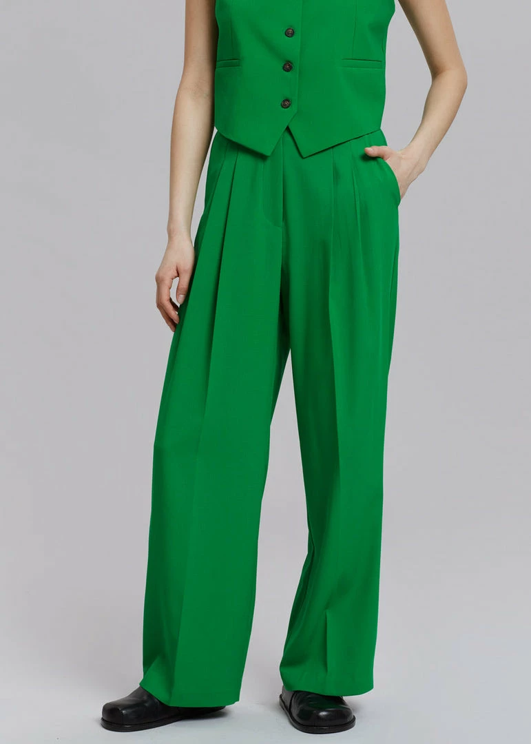 Cheap π The Frankie Shop CLOTHING Rina Trousers - Kelly Green βοΈ 4 The Frankie Shop CLOTHING Rina Trousers - Kelly Green