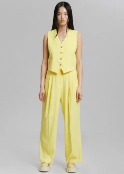 The Frankie Shop Rina Trousers - Blazing Yellow CLOTHING