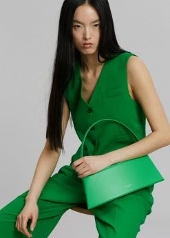 Best deal π The Frankie Shop Rina Vest - Kelly Green CLOTHING π 9 The Frankie Shop Rina Vest - Kelly Green CLOTHING