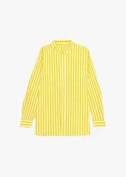 The Frankie Shop Riviera Oversized Shirt - Yellow Stripe CLOTHING