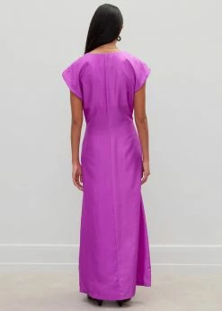 Róhe Dorinde Dress - Electric Purple CLOTHING