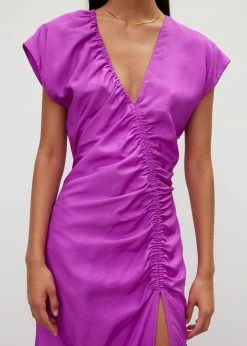 Róhe Dorinde Dress - Electric Purple CLOTHING