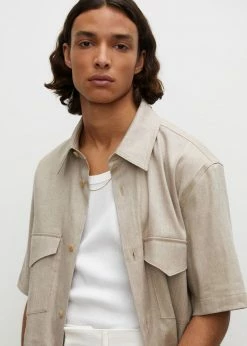 Men Róhe Eli Unisex Shirt - Beige