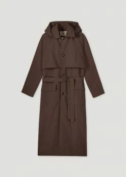 Róhe Sil Unisex Coat - Mocha Men