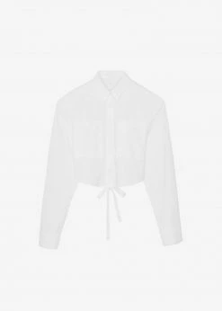 Stage CLOTHING Romi Shoulder Padded Shirt - White