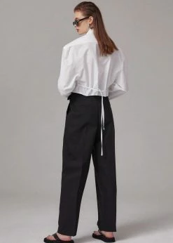 Stage CLOTHING Romi Shoulder Padded Shirt - White