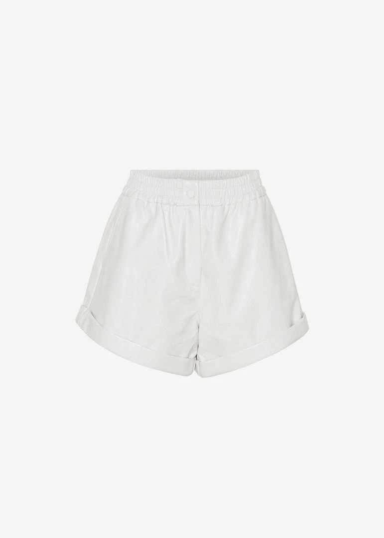Best Pirce π CLOTHING ROTATE Belina Faux Leather Shorts - Bright White π 9 CLOTHING ROTATE Belina Faux Leather Shorts - Bright White
