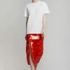 ROTATE Caitlin Skirt - Mandarin Red