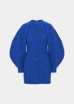 ROTATE Darleena Dress - Blue Tattoo