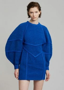 ROTATE Darleena Dress - Blue Tattoo